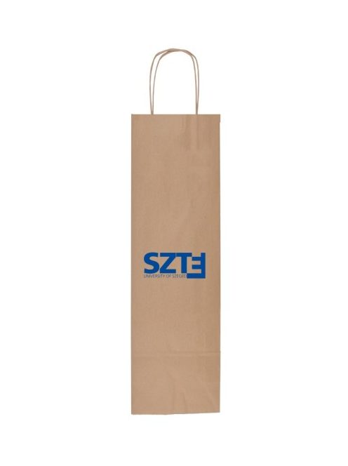 University of Szeged logo paper bag for wine