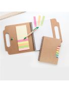 University of Szeged logo notebook with adhesive notes