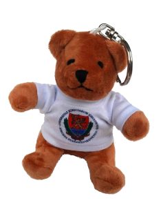 University of Szeged logo teddy bear keyring