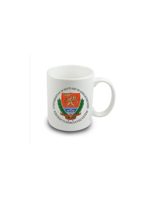 University of Szeged logo porcelain mug
