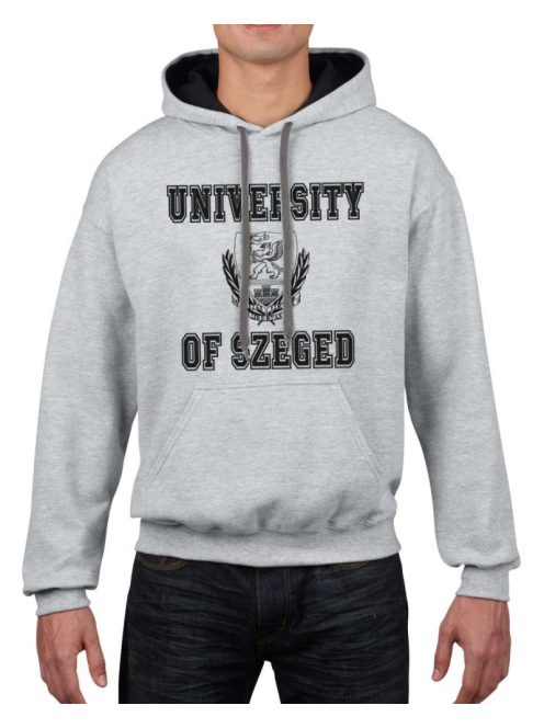University of Szeged logo hooded sweatshirt - contrast