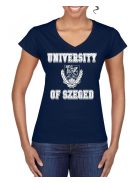 University of Szeged logo V-neck T-shirt