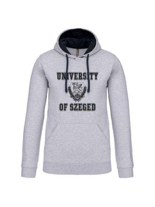 University of Szeged logo hooded sweatshirt - contrast