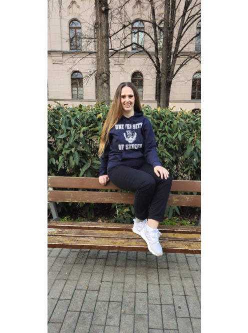 University of Szeged logo hooded sweatshirt